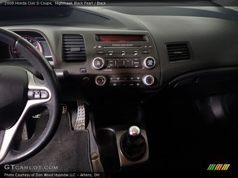 Nighthawk Black Pearl / Black 2008 Honda Civic Si Coupe