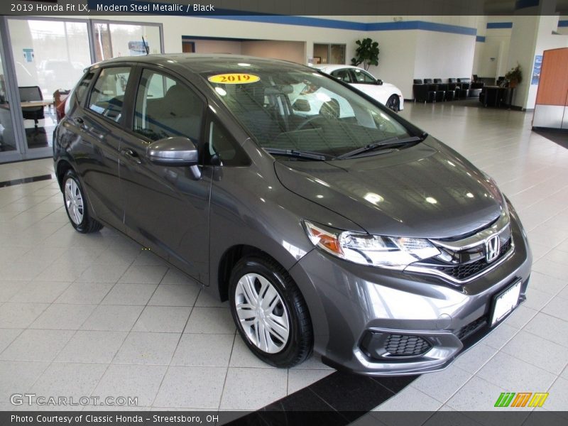 Modern Steel Metallic / Black 2019 Honda Fit LX