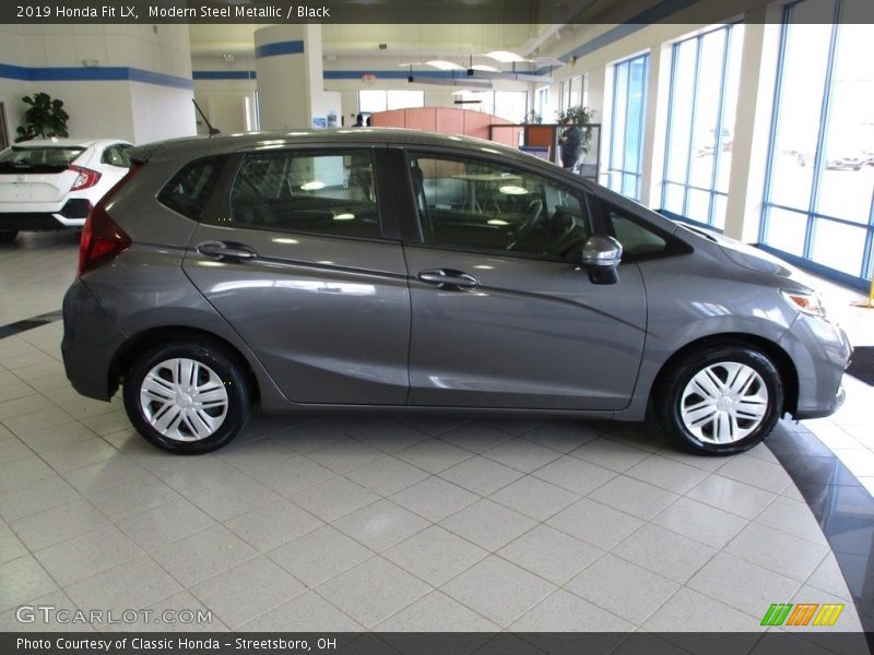 Modern Steel Metallic / Black 2019 Honda Fit LX