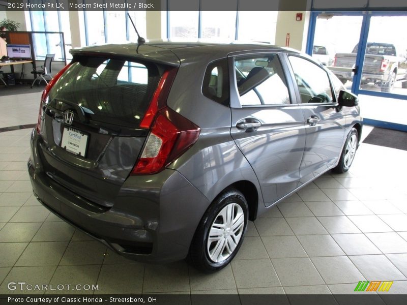 Modern Steel Metallic / Black 2019 Honda Fit LX