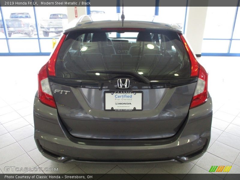 Modern Steel Metallic / Black 2019 Honda Fit LX