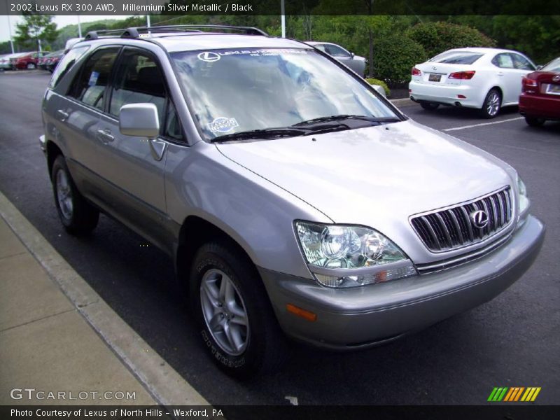 Millennium Silver Metallic / Black 2002 Lexus RX 300 AWD