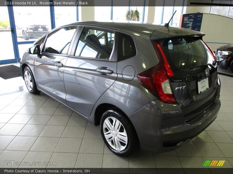 Modern Steel Metallic / Black 2019 Honda Fit LX