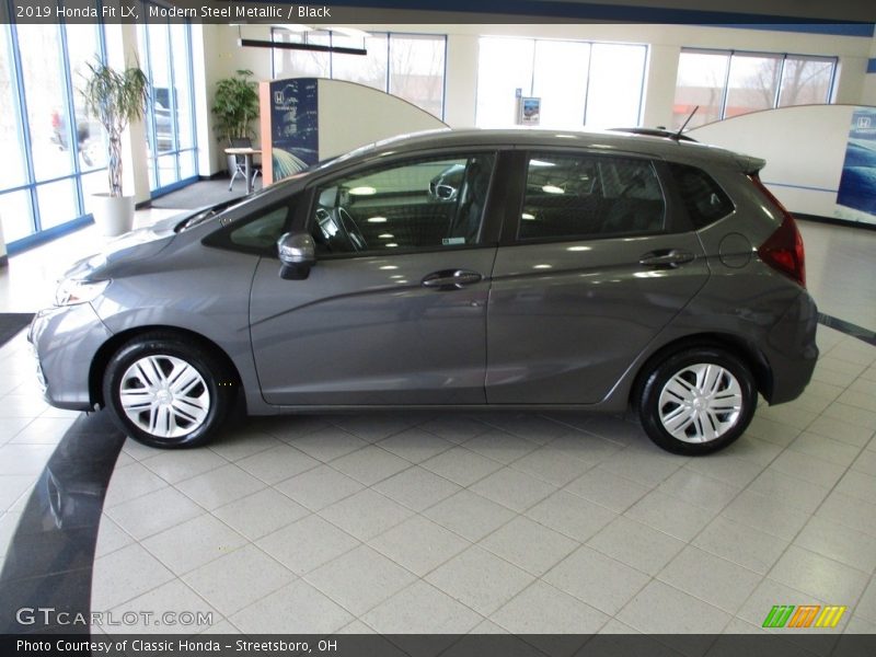 Modern Steel Metallic / Black 2019 Honda Fit LX