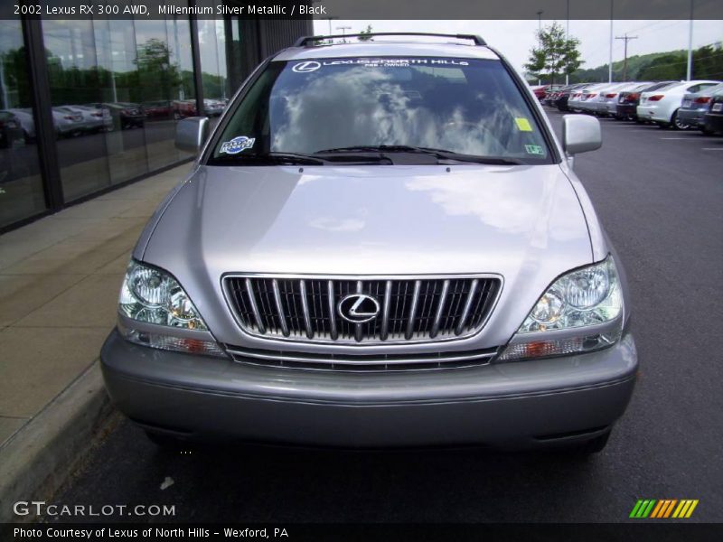 Millennium Silver Metallic / Black 2002 Lexus RX 300 AWD