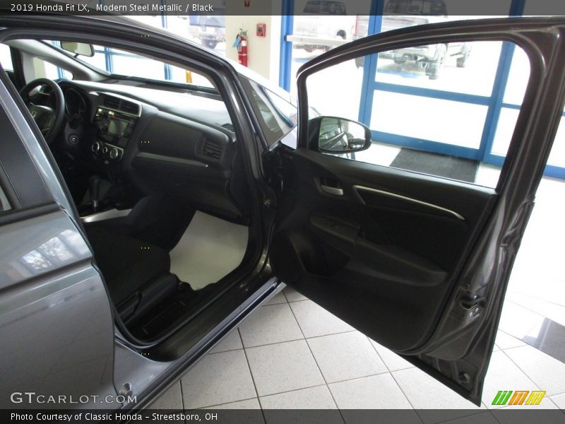 Modern Steel Metallic / Black 2019 Honda Fit LX
