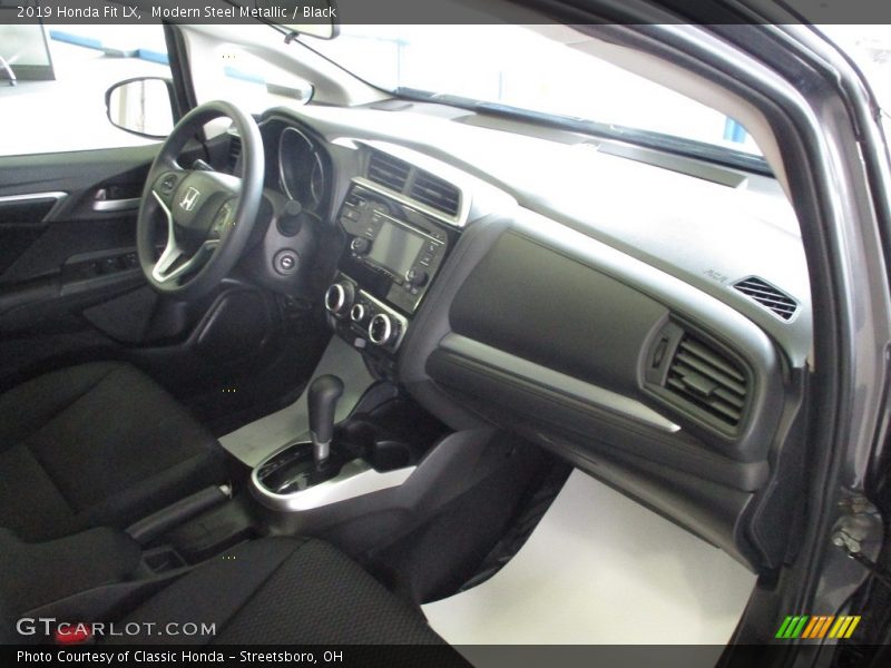 Modern Steel Metallic / Black 2019 Honda Fit LX