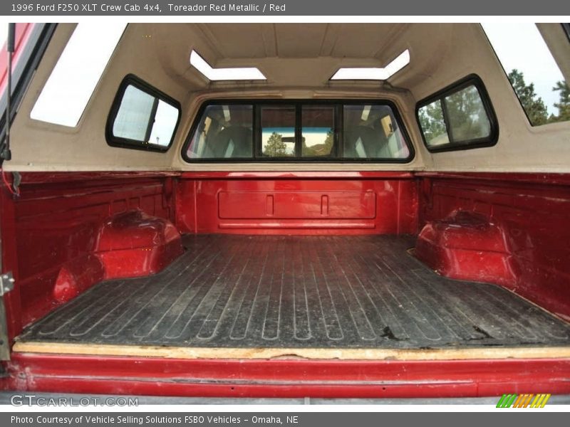 Toreador Red Metallic / Red 1996 Ford F250 XLT Crew Cab 4x4