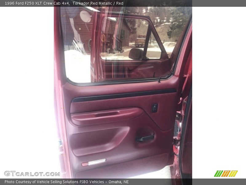 Toreador Red Metallic / Red 1996 Ford F250 XLT Crew Cab 4x4