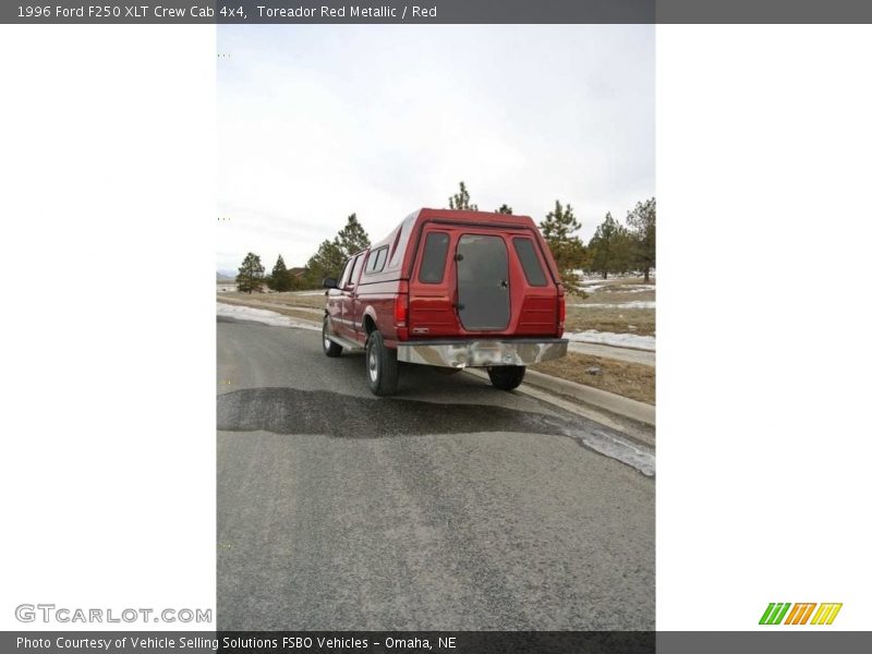 Toreador Red Metallic / Red 1996 Ford F250 XLT Crew Cab 4x4