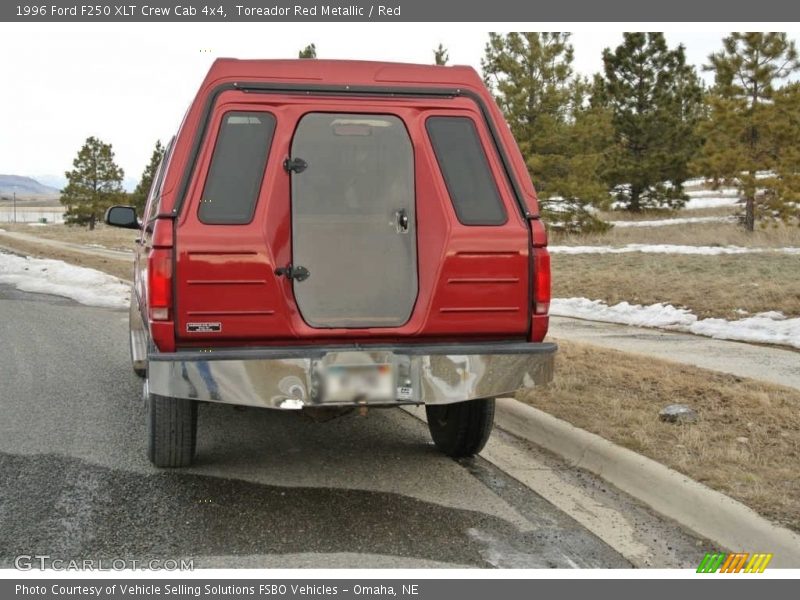 Toreador Red Metallic / Red 1996 Ford F250 XLT Crew Cab 4x4