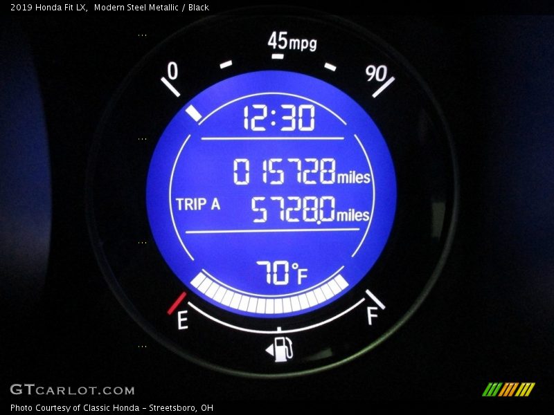 Modern Steel Metallic / Black 2019 Honda Fit LX