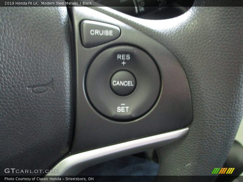 Modern Steel Metallic / Black 2019 Honda Fit LX