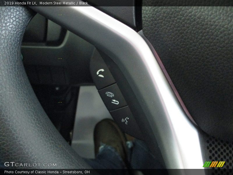 Modern Steel Metallic / Black 2019 Honda Fit LX