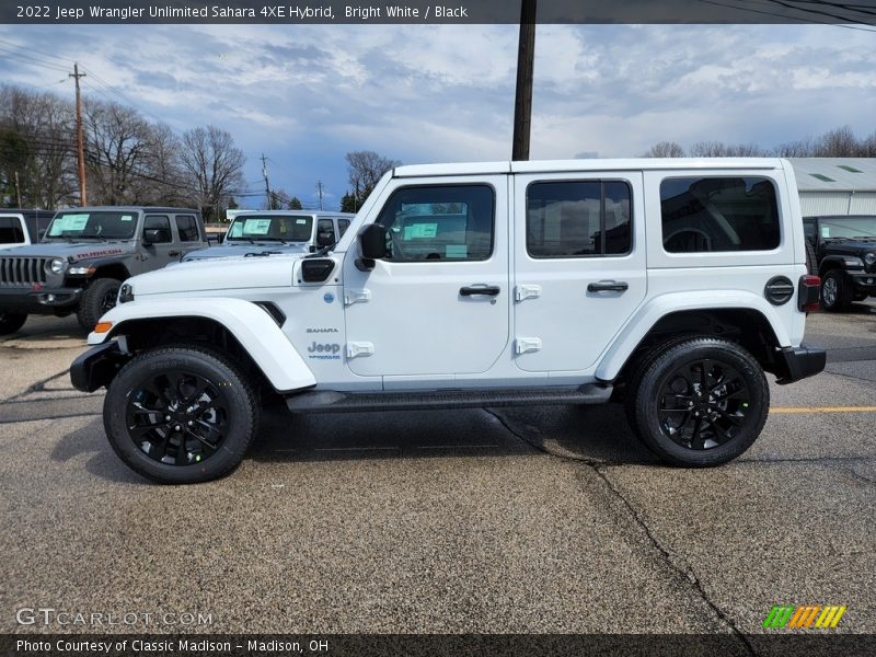 Bright White / Black 2022 Jeep Wrangler Unlimited Sahara 4XE Hybrid