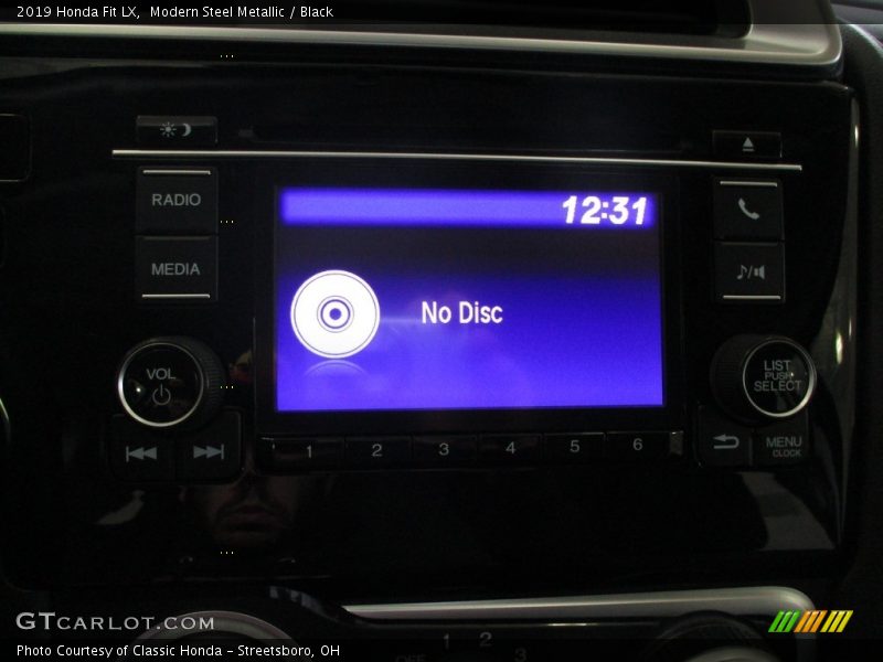 Modern Steel Metallic / Black 2019 Honda Fit LX