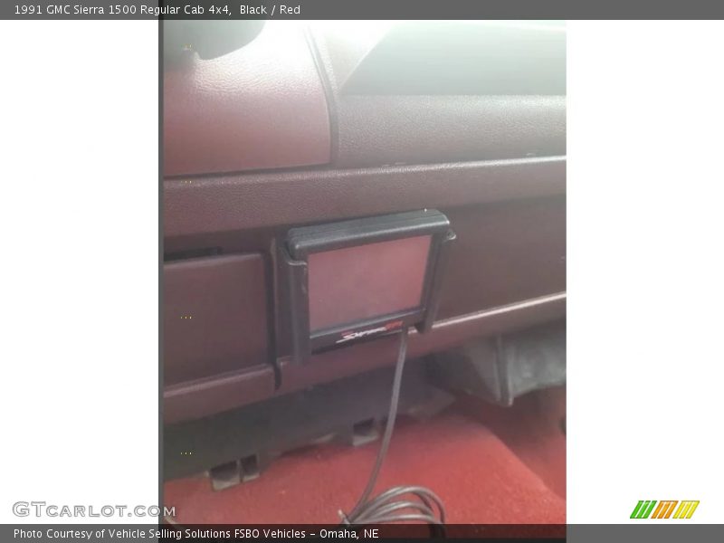 Black / Red 1991 GMC Sierra 1500 Regular Cab 4x4