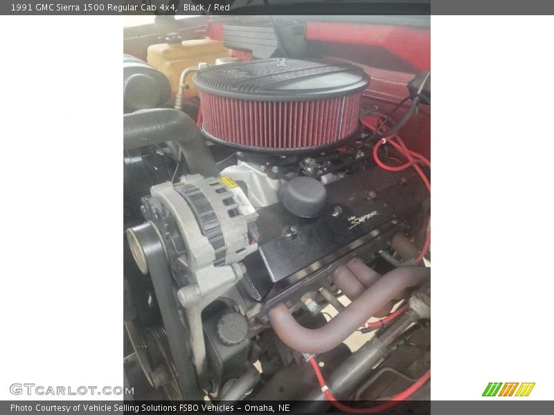 Black / Red 1991 GMC Sierra 1500 Regular Cab 4x4