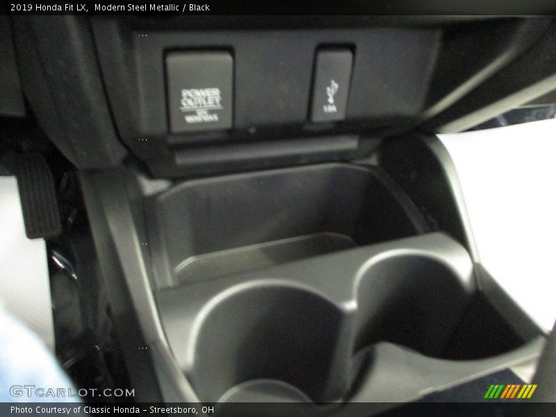 Modern Steel Metallic / Black 2019 Honda Fit LX