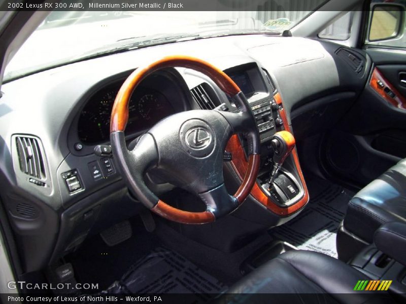 Millennium Silver Metallic / Black 2002 Lexus RX 300 AWD