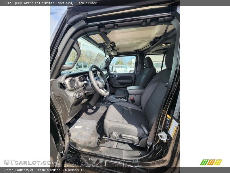 Black / Black 2022 Jeep Wrangler Unlimited Sport 4x4