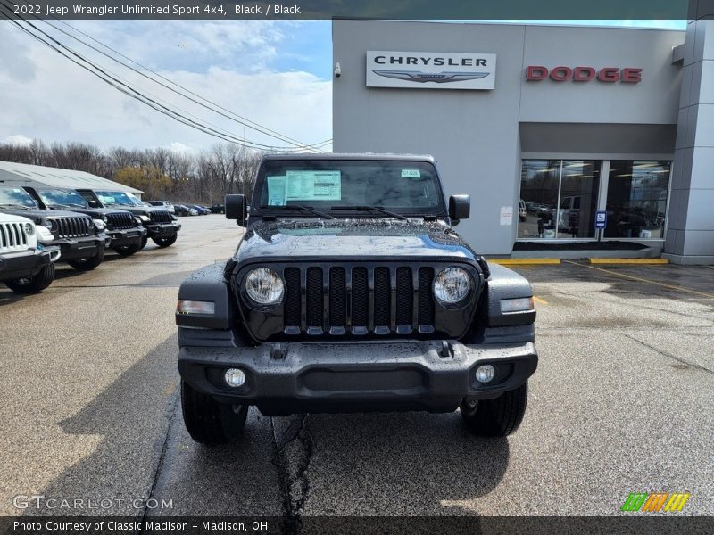 Black / Black 2022 Jeep Wrangler Unlimited Sport 4x4