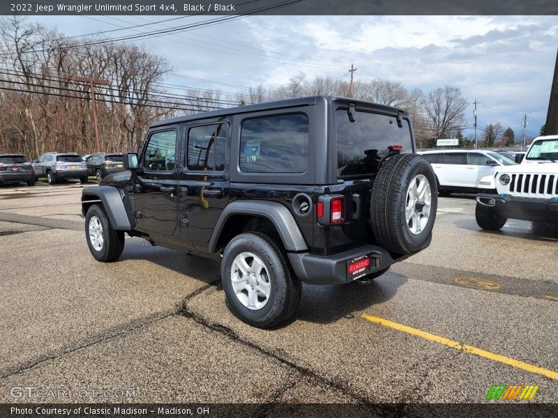 Black / Black 2022 Jeep Wrangler Unlimited Sport 4x4