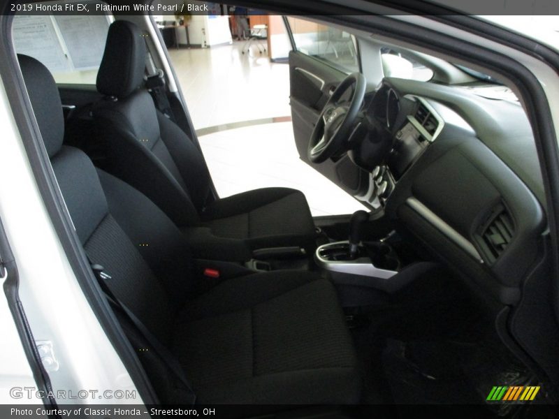 Platinum White Pearl / Black 2019 Honda Fit EX