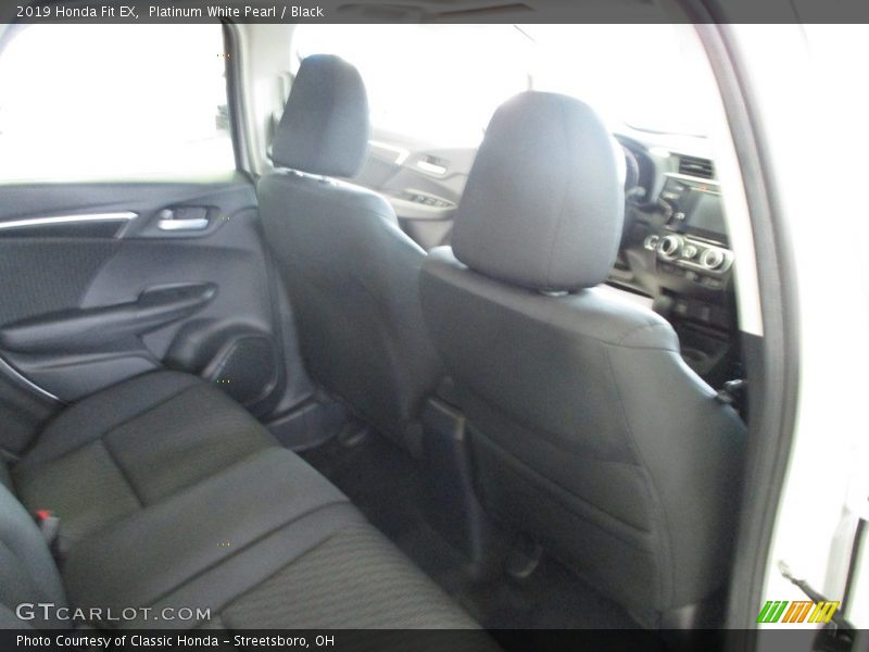 Platinum White Pearl / Black 2019 Honda Fit EX