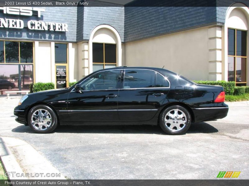 Black Onyx / Ivory 2003 Lexus LS 430 Sedan