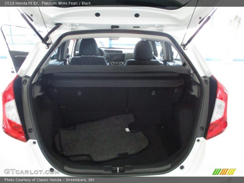 Platinum White Pearl / Black 2019 Honda Fit EX