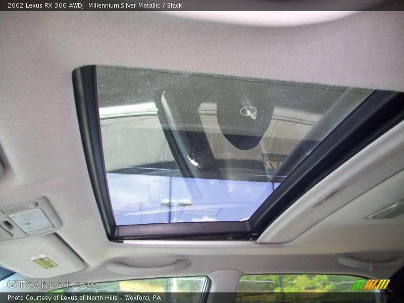 Millennium Silver Metallic / Black 2002 Lexus RX 300 AWD