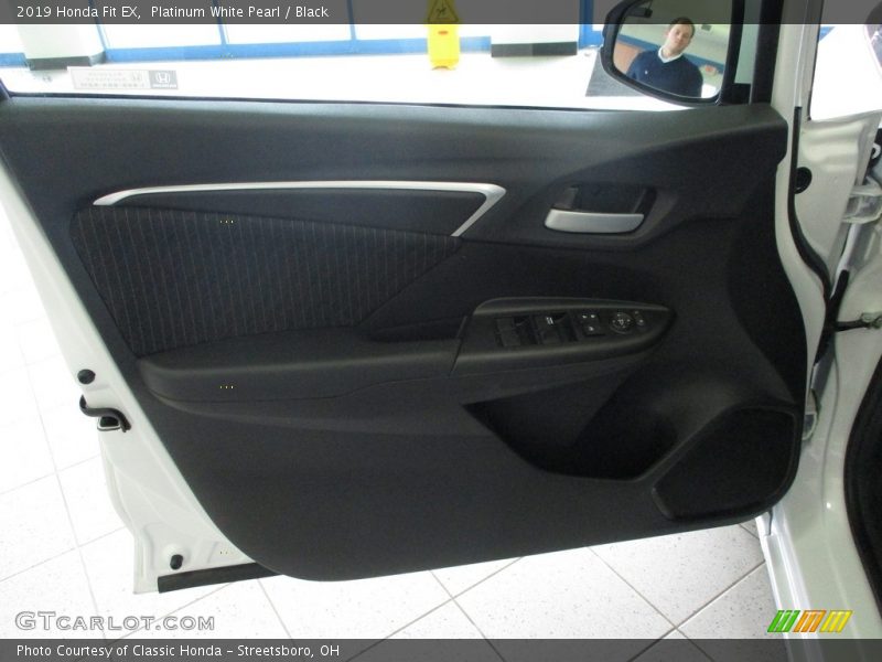 Platinum White Pearl / Black 2019 Honda Fit EX