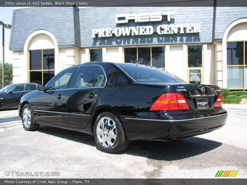 Black Onyx / Ivory 2003 Lexus LS 430 Sedan