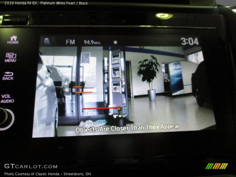 Platinum White Pearl / Black 2019 Honda Fit EX