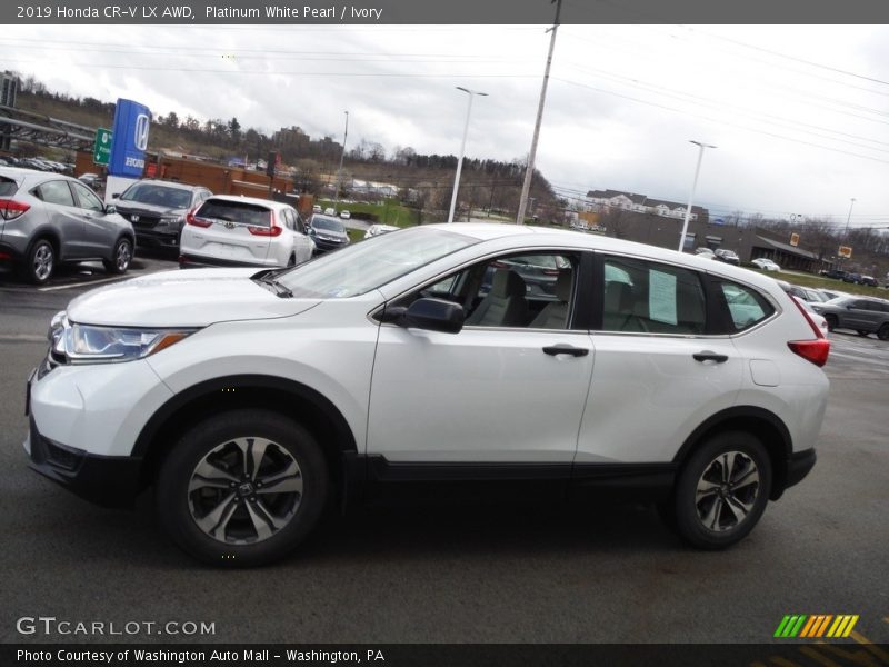 Platinum White Pearl / Ivory 2019 Honda CR-V LX AWD