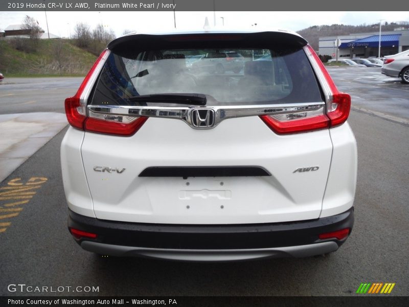 Platinum White Pearl / Ivory 2019 Honda CR-V LX AWD