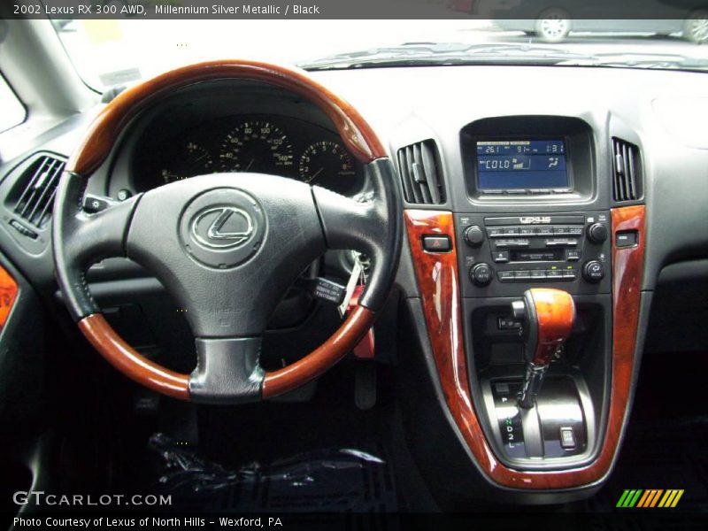 Millennium Silver Metallic / Black 2002 Lexus RX 300 AWD