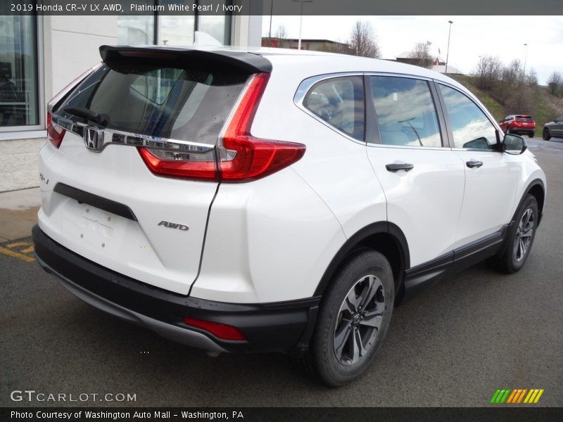 Platinum White Pearl / Ivory 2019 Honda CR-V LX AWD