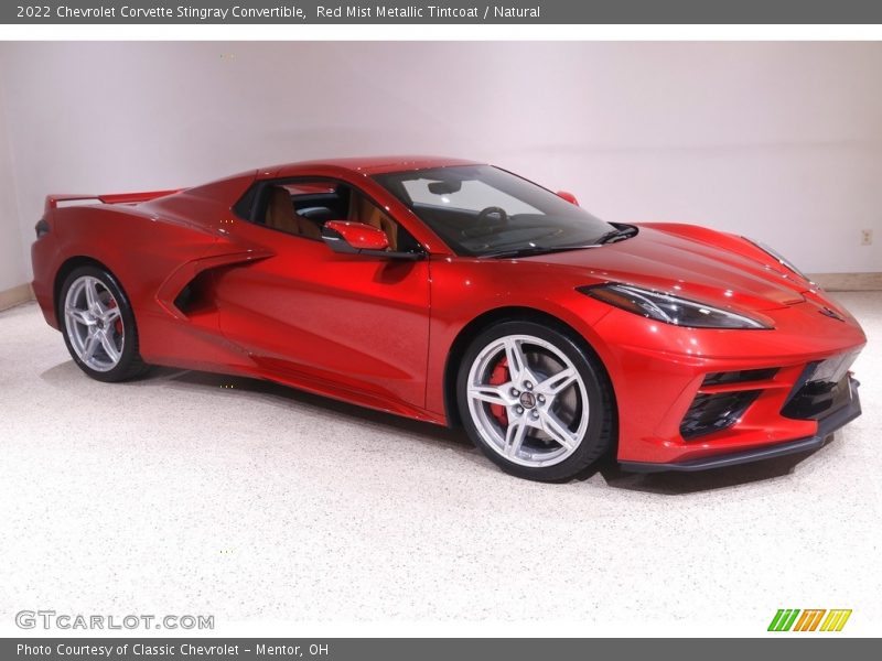 Front 3/4 View of 2022 Corvette Stingray Convertible