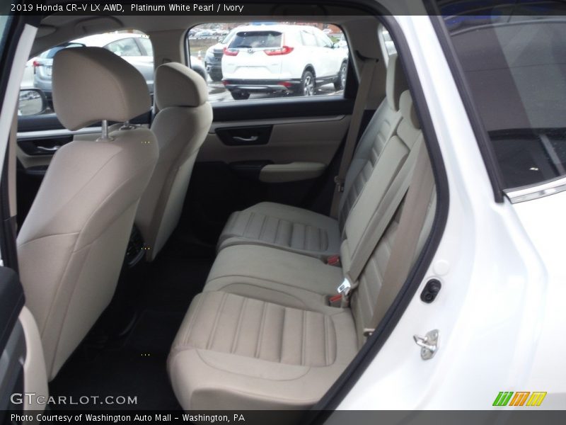 Platinum White Pearl / Ivory 2019 Honda CR-V LX AWD