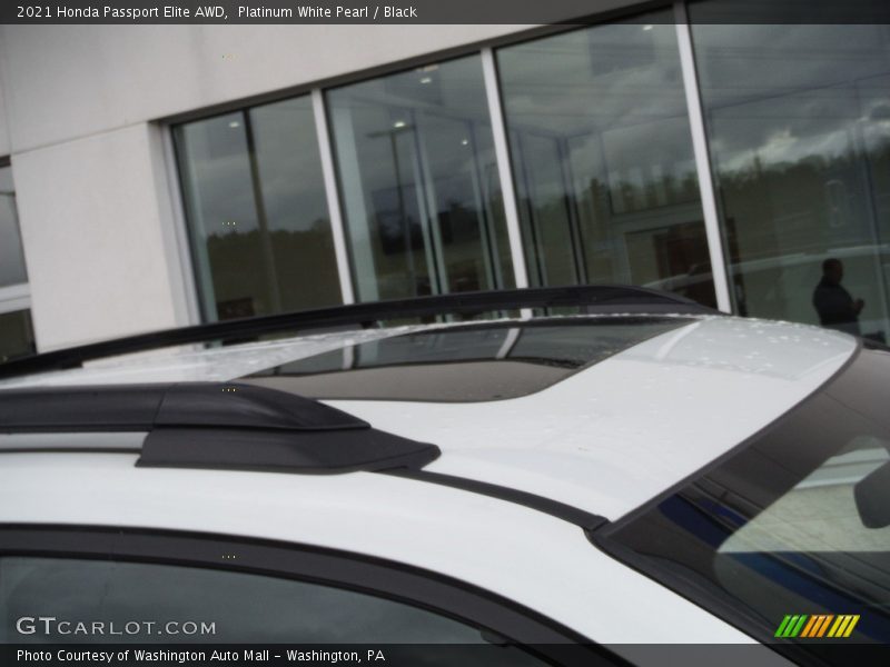 Platinum White Pearl / Black 2021 Honda Passport Elite AWD