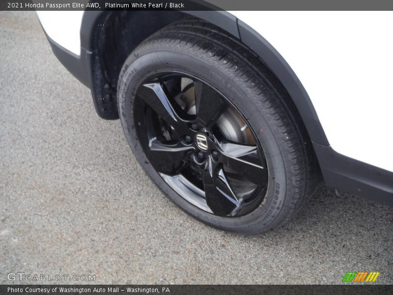 Platinum White Pearl / Black 2021 Honda Passport Elite AWD