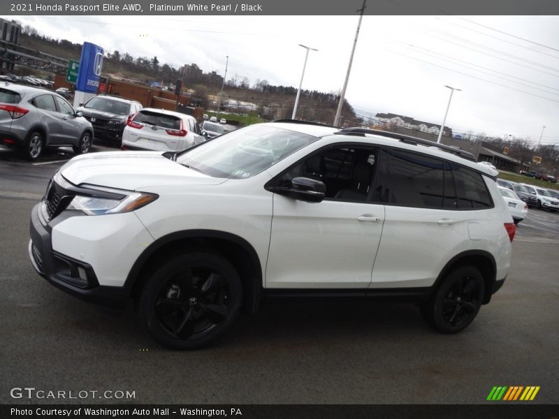 Platinum White Pearl / Black 2021 Honda Passport Elite AWD