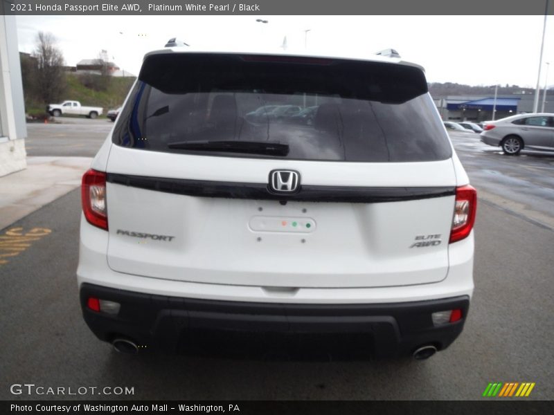 Platinum White Pearl / Black 2021 Honda Passport Elite AWD