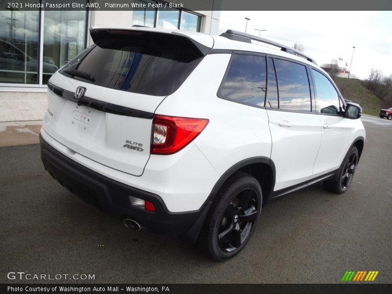 Platinum White Pearl / Black 2021 Honda Passport Elite AWD