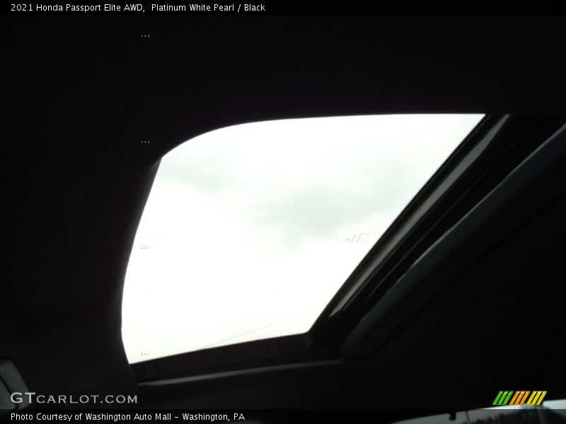 Platinum White Pearl / Black 2021 Honda Passport Elite AWD