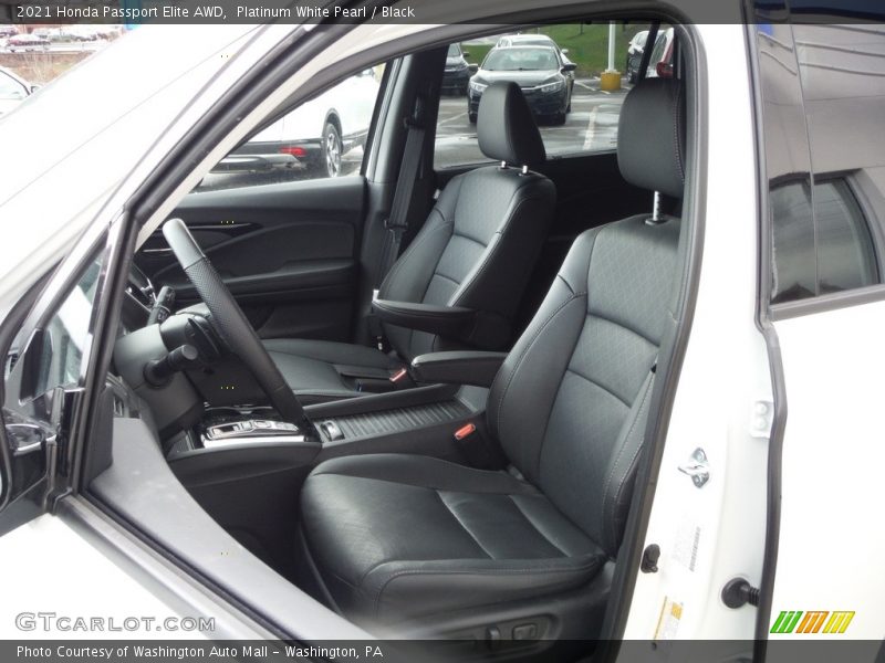 Platinum White Pearl / Black 2021 Honda Passport Elite AWD