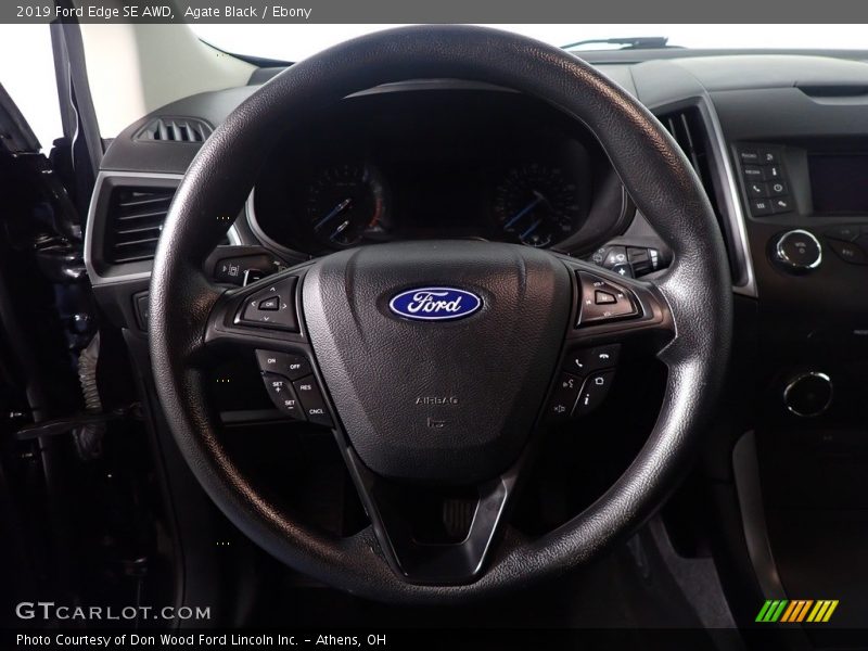 Agate Black / Ebony 2019 Ford Edge SE AWD