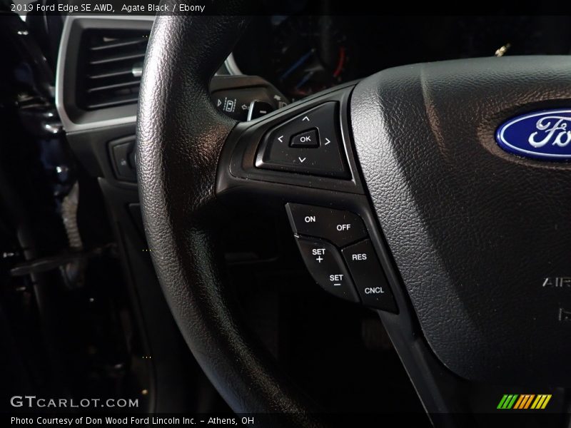 Agate Black / Ebony 2019 Ford Edge SE AWD